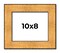 10x8 Embellished Gold Picture Frame - UV Acrylic, Foam Board Backing, Hanging Hardware